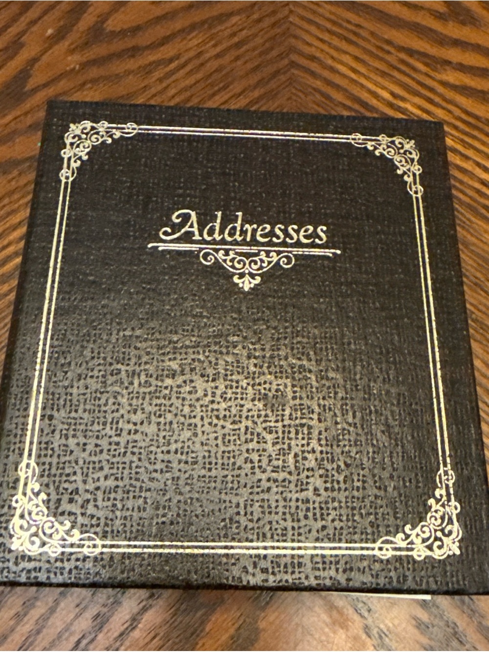 Vintage 1975 Hallmark Address Book Alphabetical Tabs & Brown Textured Cover